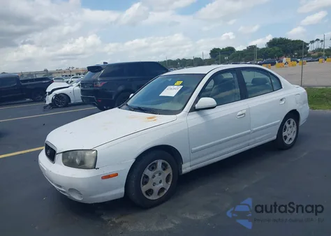 2001 Hyundai Elantra Gls from USA, damaged, VIN KMHDN45D21U161316